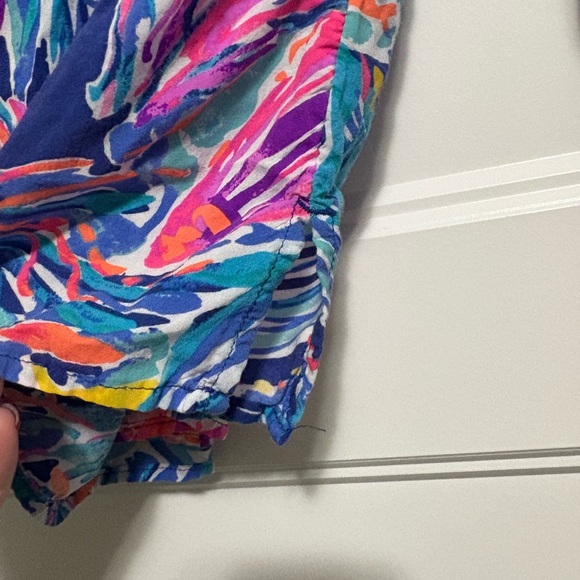 Lilly Pulitzer Willa Long Sleeve Tunic Top In True Blue Seas The Day Medium - Picture 9 of 9